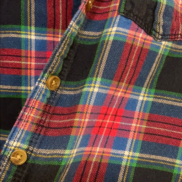 A&F plaid button up KIDS - Picture 3 of 9